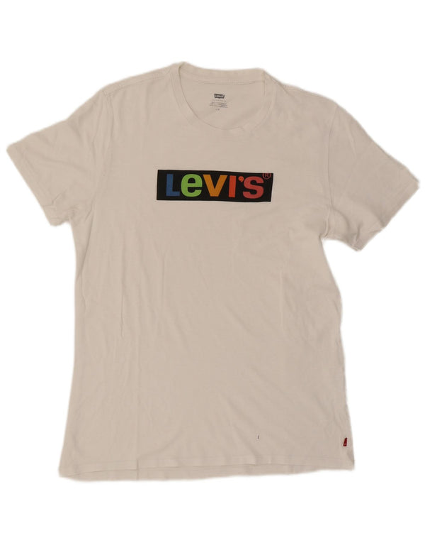 T-shirt grafica da uomo Levi's Top grande bianca
