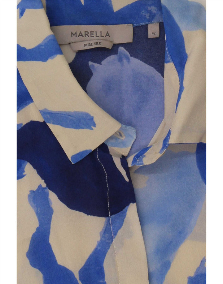 Camicia Blusa Donna Marella IT 42 Media Stampa Animalier Multicolore