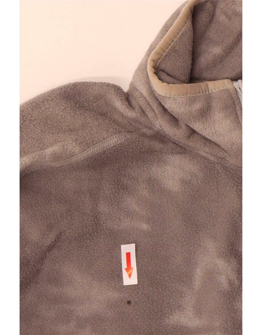 Maglione in pile da uomo The North Face con zip e collo in poliestere tie-dye grigio medio