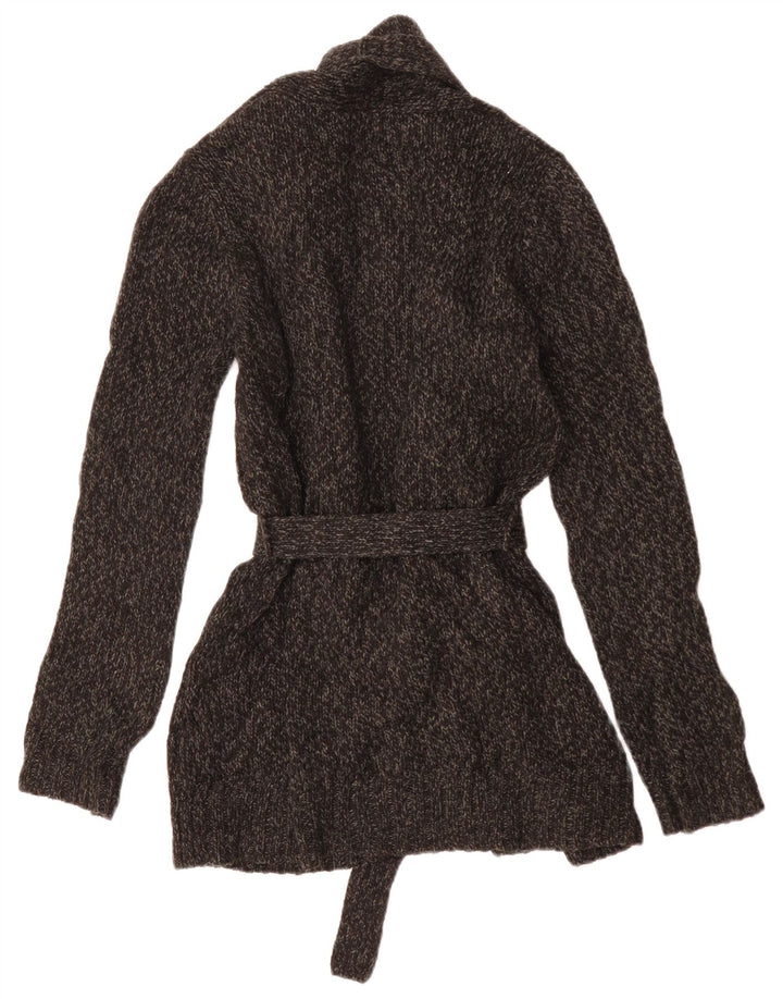 Maglione cardigan oversize da donna LEVI'S UK 10 Piccolo acrilico chiazzato grigio