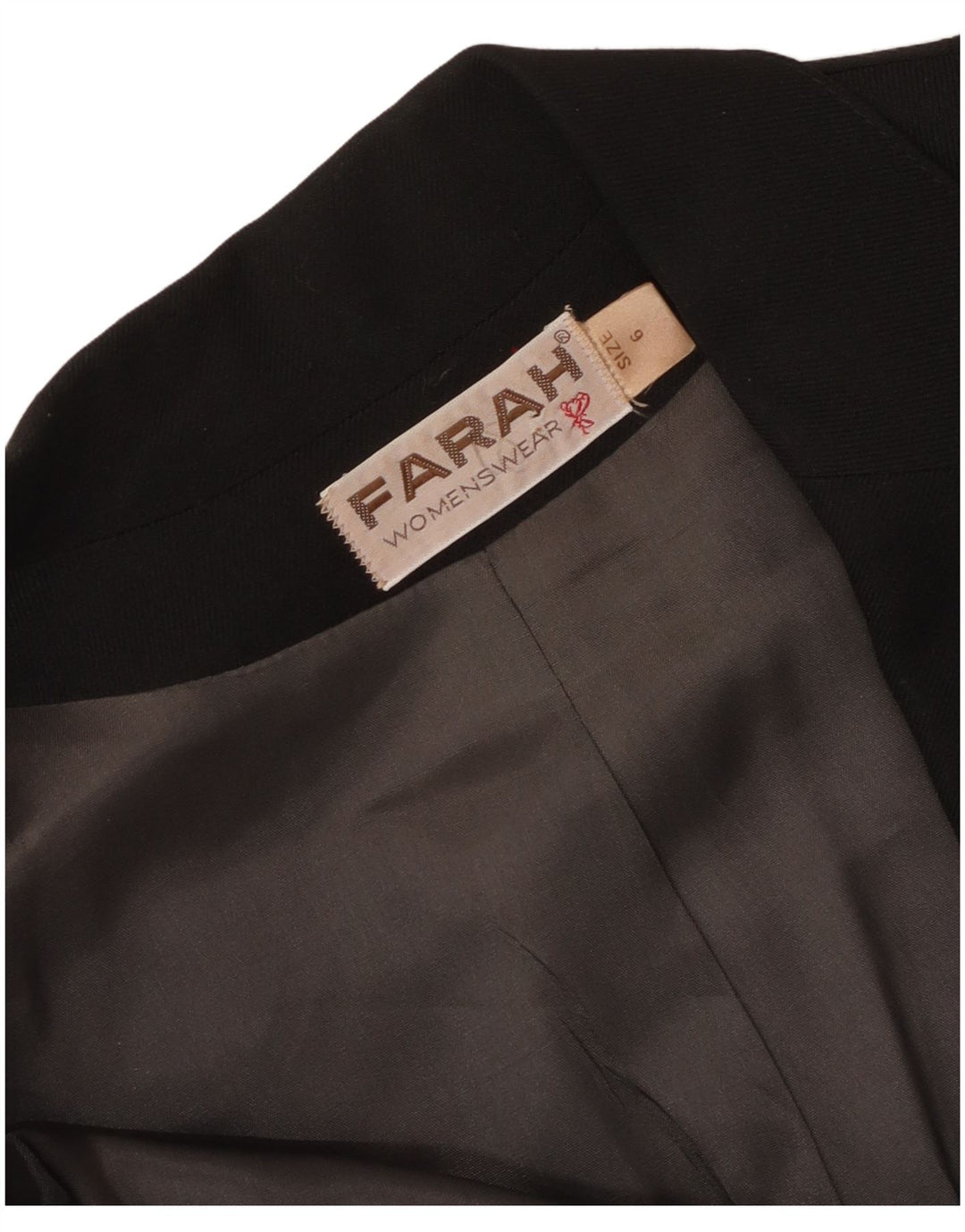 Giacca blazer a 2 bottoni da donna Farah UK 6 XS nera