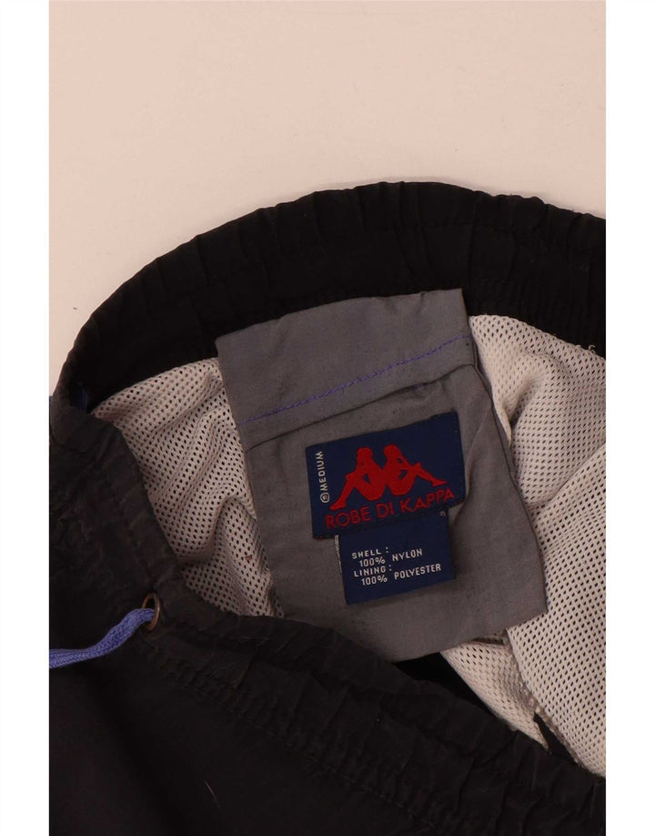 Pantaloncini da bagno da uomo Kappa medi in nylon nero