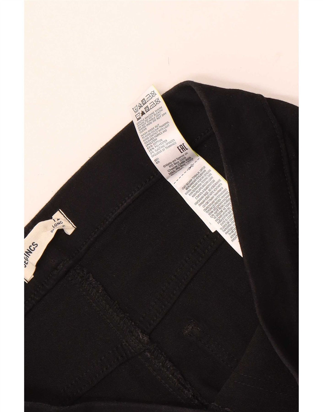 Jeans Jeggings da donna Marks & Spencer UK 12 medio W30 L30 cotone nero