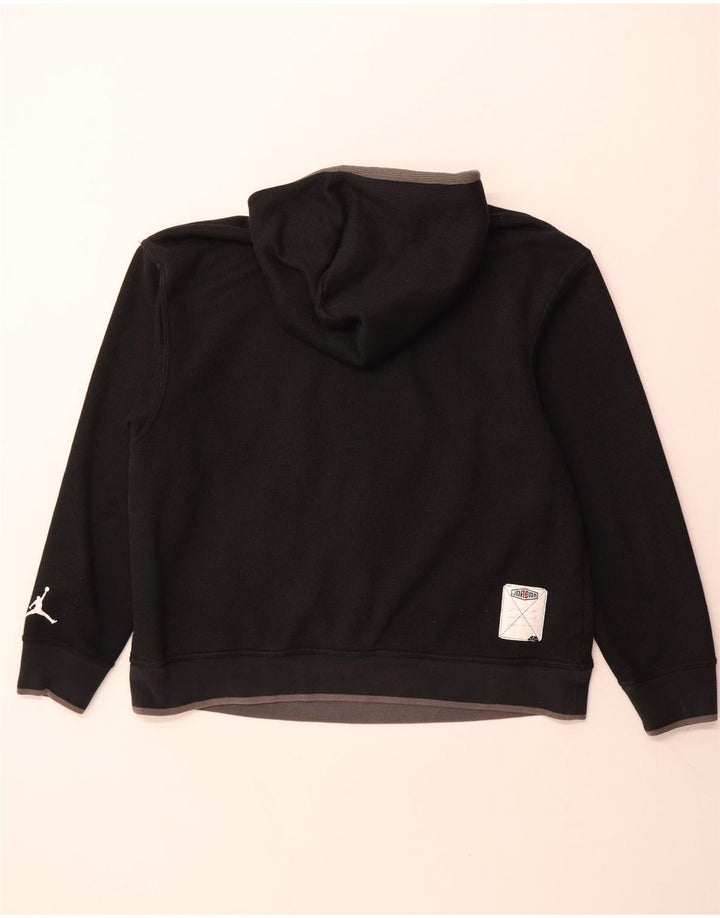 Felpa con cappuccio grafica Jordan da uomo XL poliestere nero