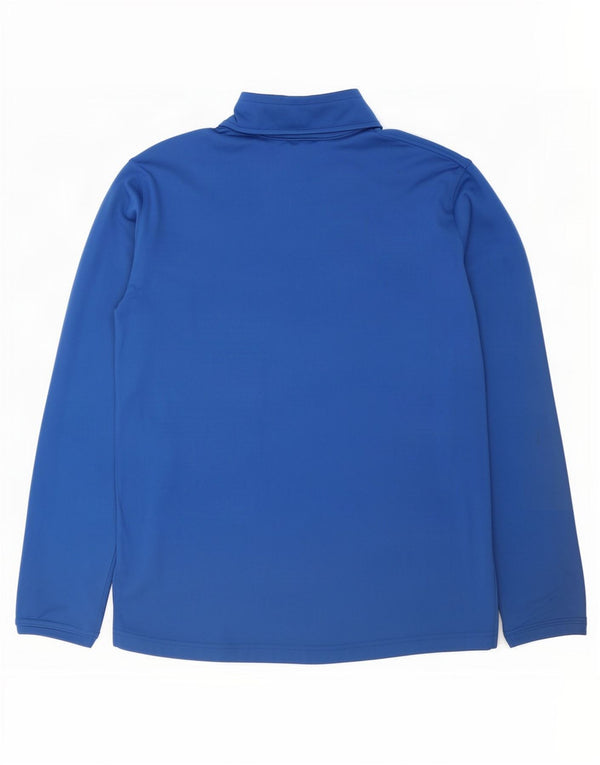 Nike Mens Inter Milan Zip Neck Sweatshirt Jumper Medium Blue Polyester
