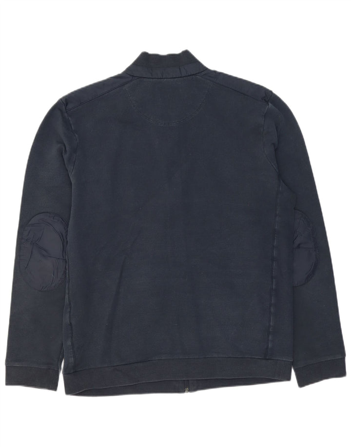 Hugo Boss Giacca da tuta da uomo con vestibilità regolare, taglia grande, in cotone blu navy