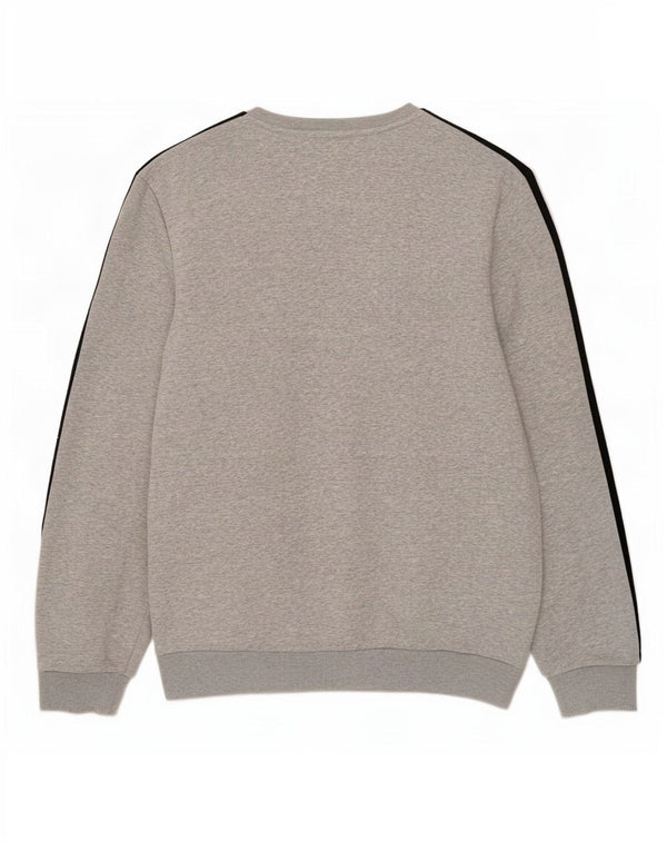 Felpa Adidas Uomo Maglione Grande Cotone Grigio
