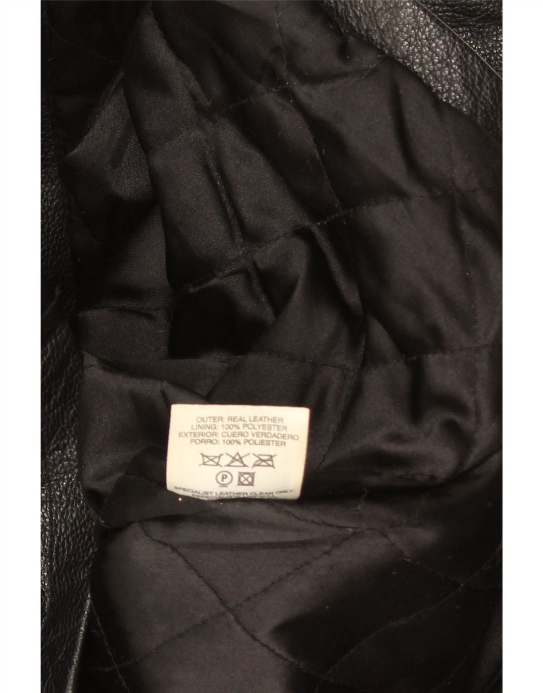 Giacca in pelle da uomo St. Bernard UK 41 grande nera