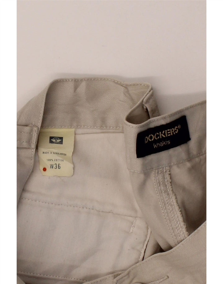 DOCKERS Mens Khakis Chino Shorts W36 Large Beige Cotton Vintage Dockers and Second-Hand Dockers from Messina Hembry 