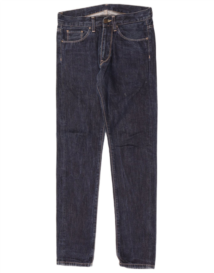 Jeans slim da uomo Carhartt W28 L32 cotone blu navy