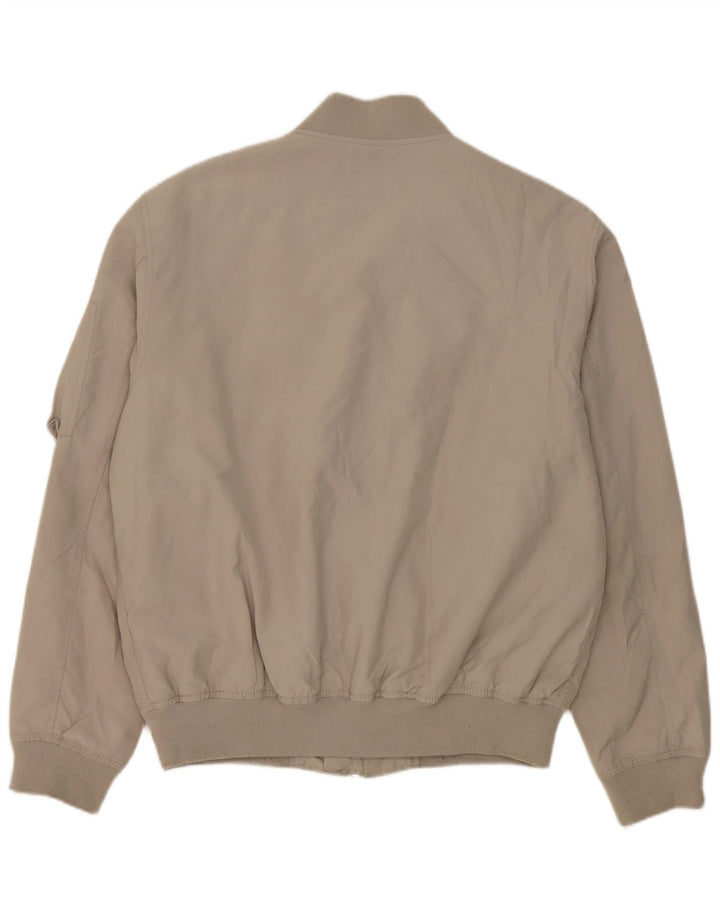 Giubbotto bomber da uomo Zara UK 42 XL poliestere grigio