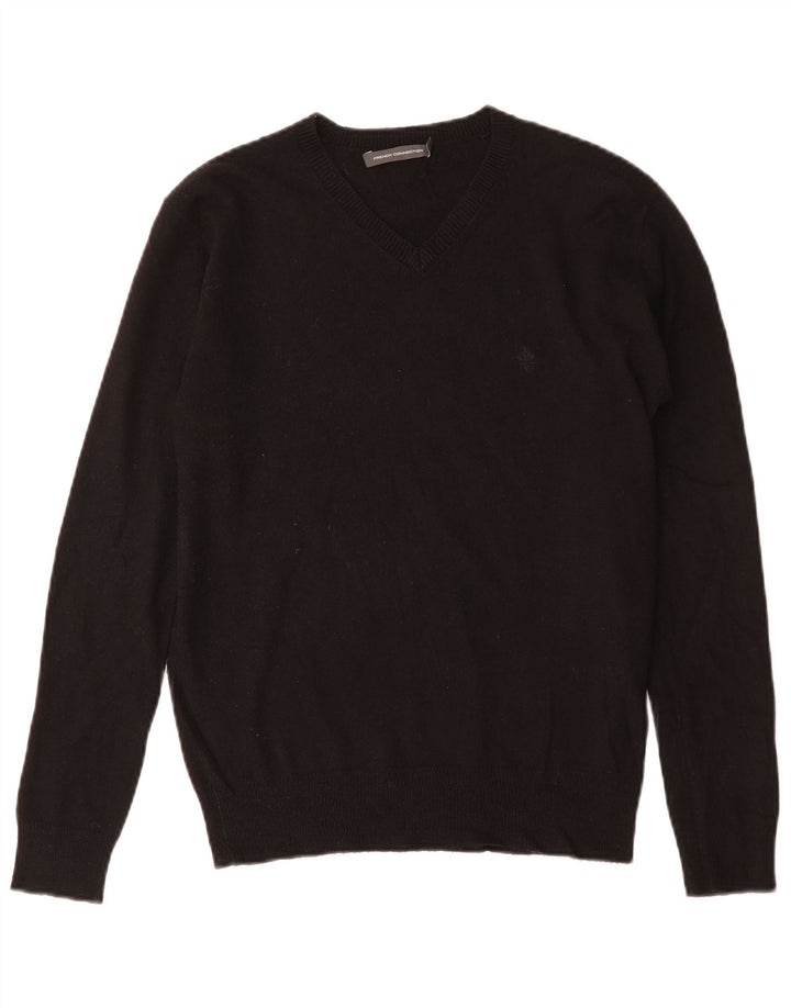 Maglione da uomo con scollo a V French Connection piccolo acrilico nero