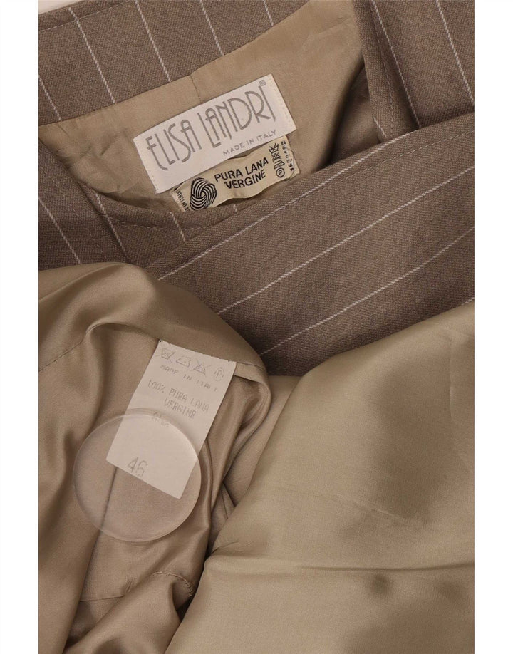Giacca Blazer a 4 Bottoni da Donna Elisa Landri IT 46 Gessato Grande Grigio