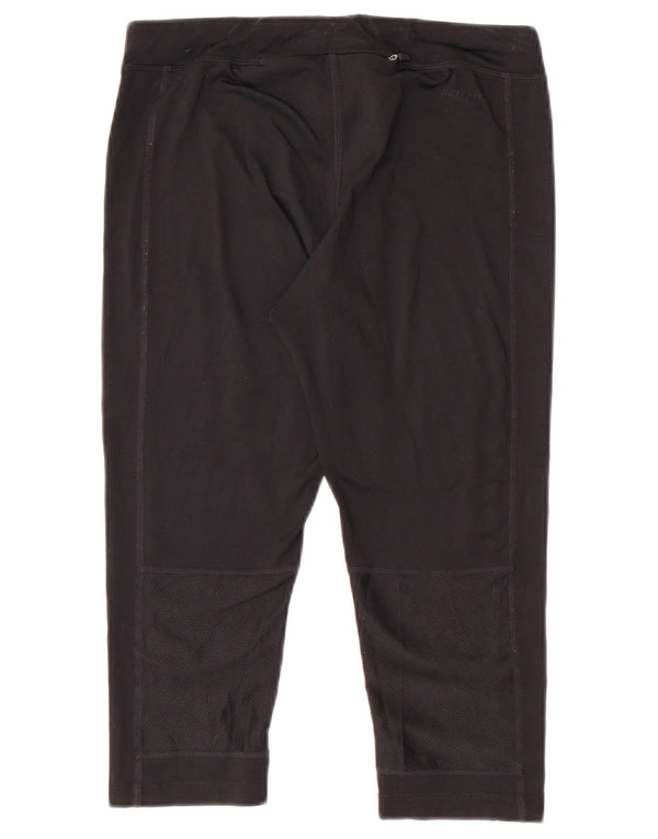 Leggings Nike Dri Fit Capri da donna UK 10 piccoli sportivi in poliestere nero