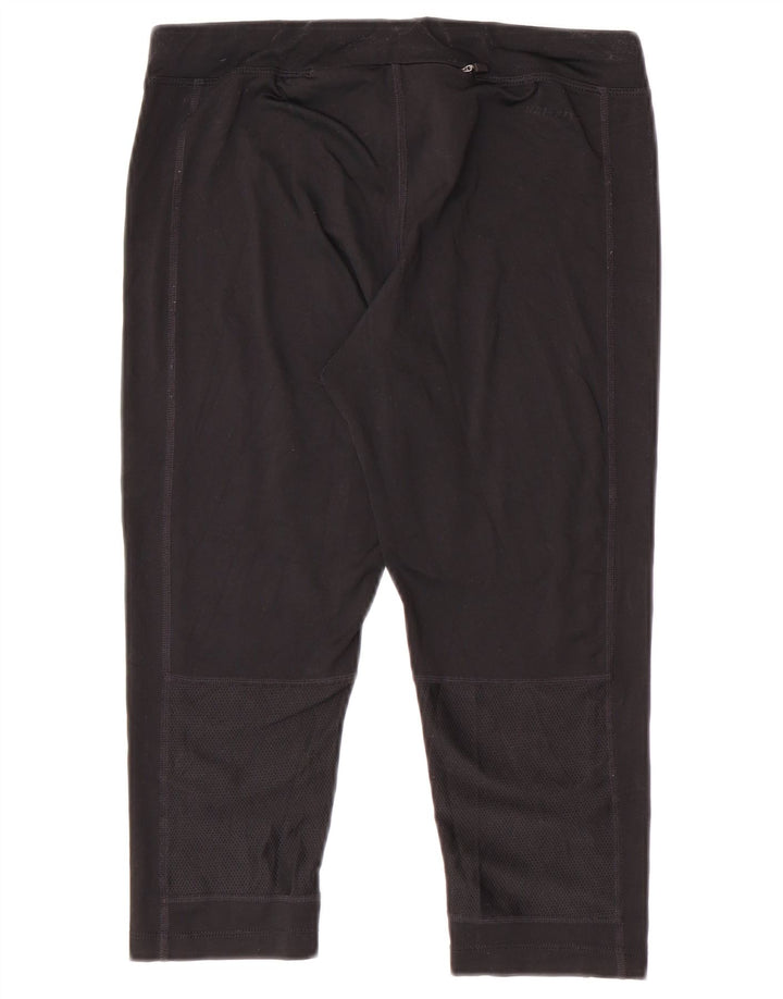 Leggings Nike Dri Fit Capri da donna UK 10 piccoli sportivi in poliestere nero