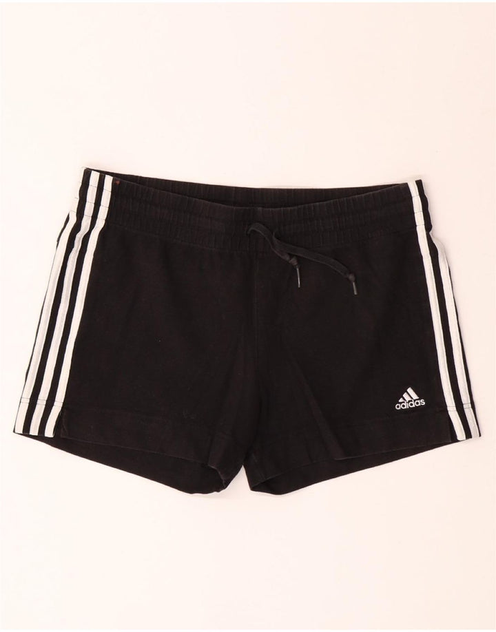 Pantaloncini sportivi ADIDAS da donna UK 12/14 cotone nero medio