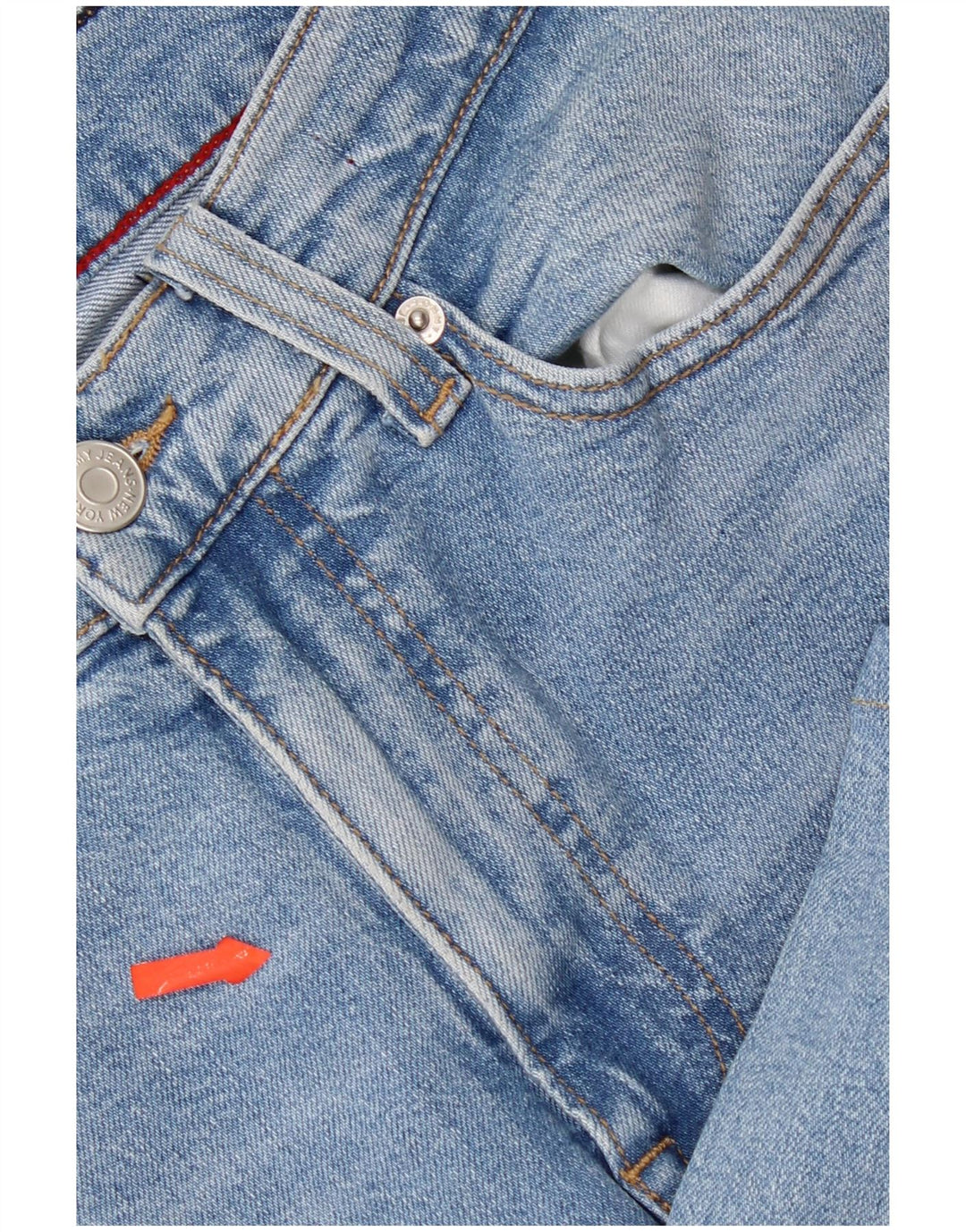 Jeans corti da donna Tommy Hilfiger W28 L23 cotone blu