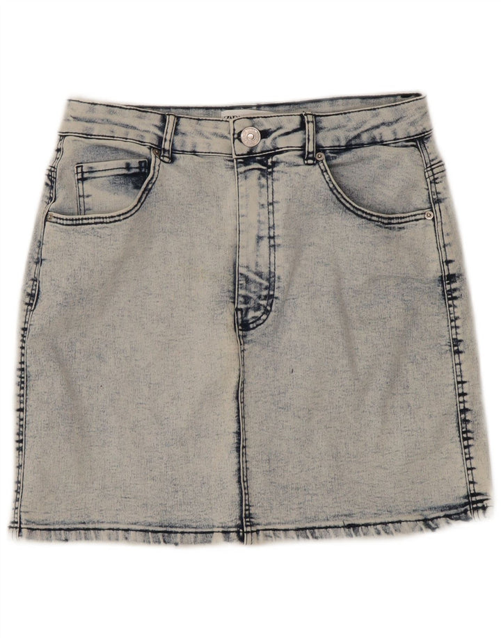 Gonna di jeans Zara da donna media W28 blu