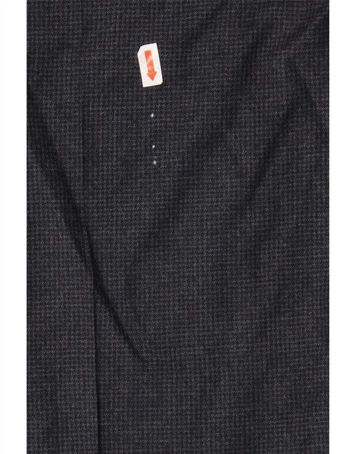 Pantaloni da abito su misura da uomo Marks & Spencer W36 L29 pied de poule grigi