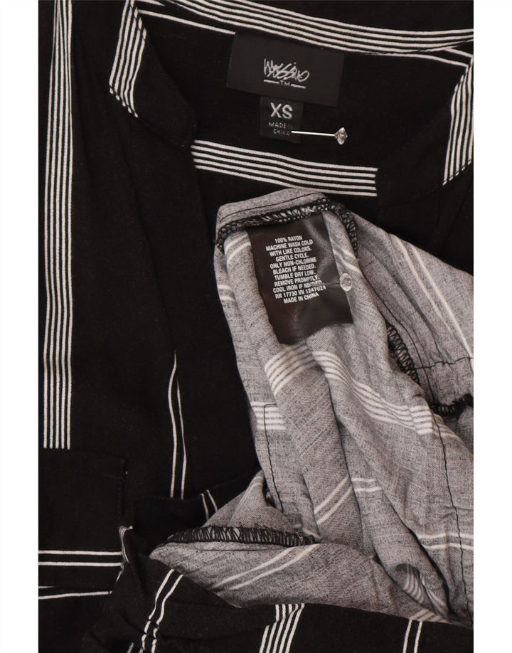 Tutina corta senza maniche da donna Mossimo UK 6 XS Rayon a righe nere