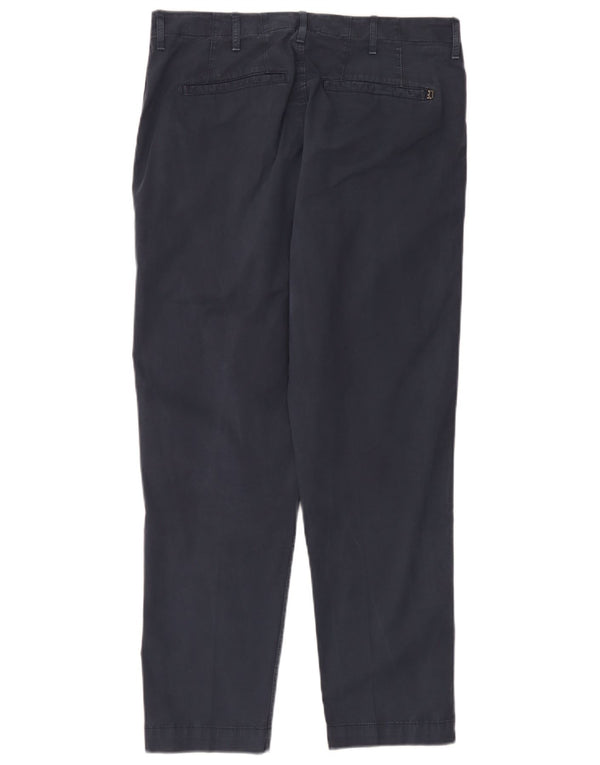 Pantaloni chino affusolati da uomo Dondup W32 L28 in cotone blu navy