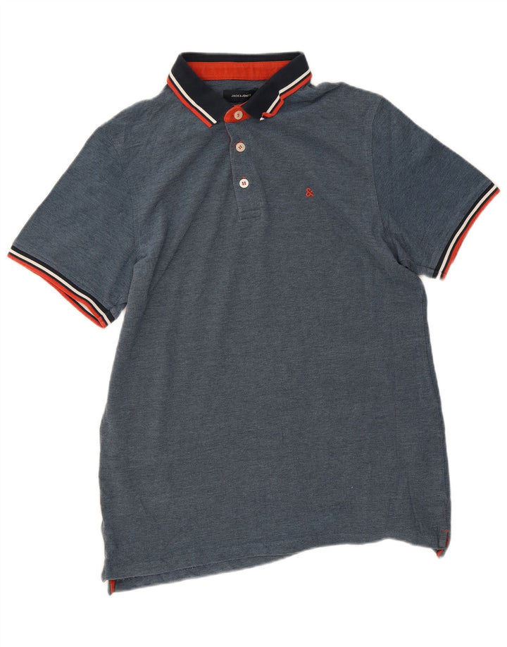 Polo da uomo Jack & Jones XL in cotone blu