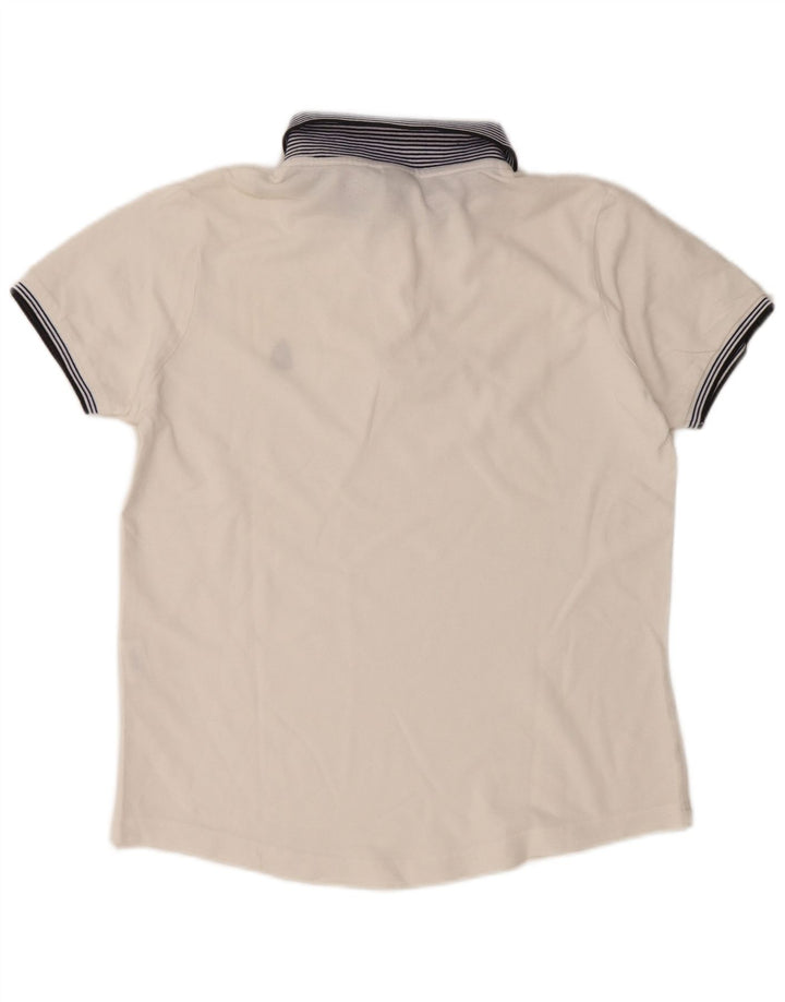 Polo da donna MARINA YACHTING UK 16 Large in cotone color block bianco