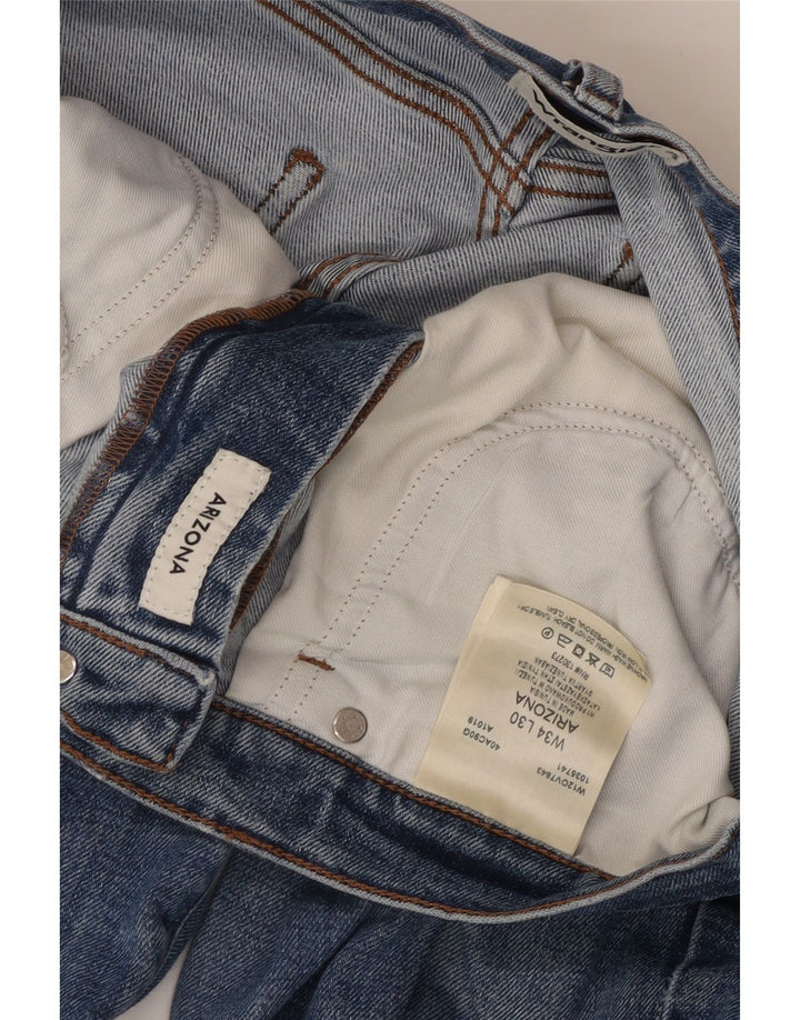 Jeans dritti da uomo WRANGLER W34 L30 in cotone blu