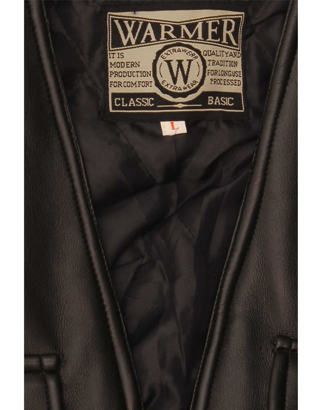 Gilet pratico da uomo vintage UK 40 grande nero