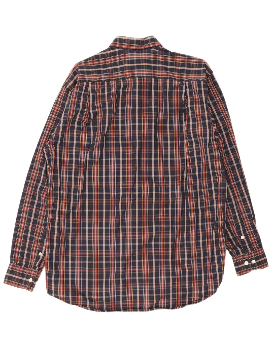 Camicia Lacoste da uomo dalla vestibilità classica, piccola, scozzese blu navy