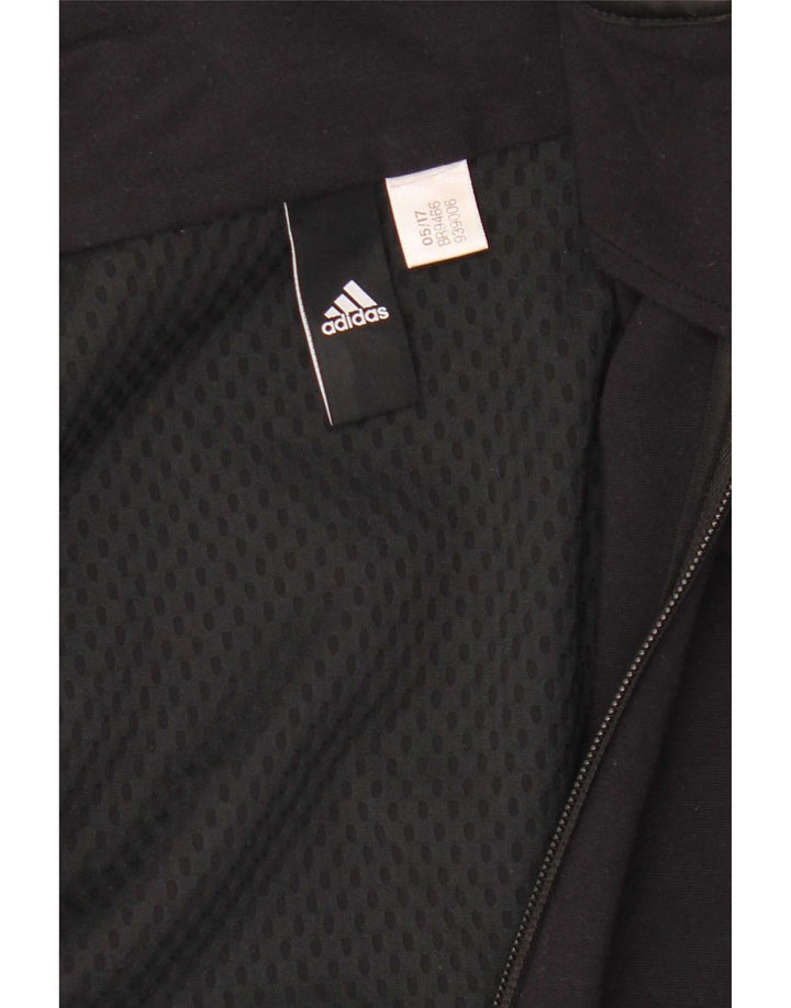 Giacca da tuta da donna Adidas UK 14 media nera