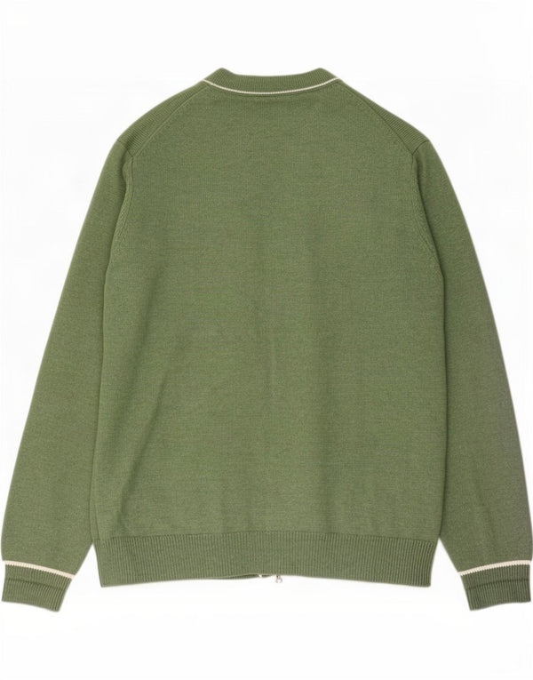 Maglione cardigan da uomo Marks & Spencer 2XL poliestere verde