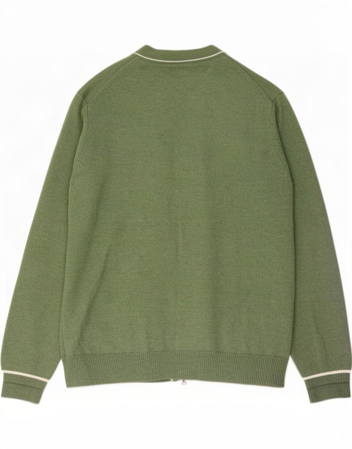 Maglione cardigan da uomo Marks & Spencer 2XL poliestere verde