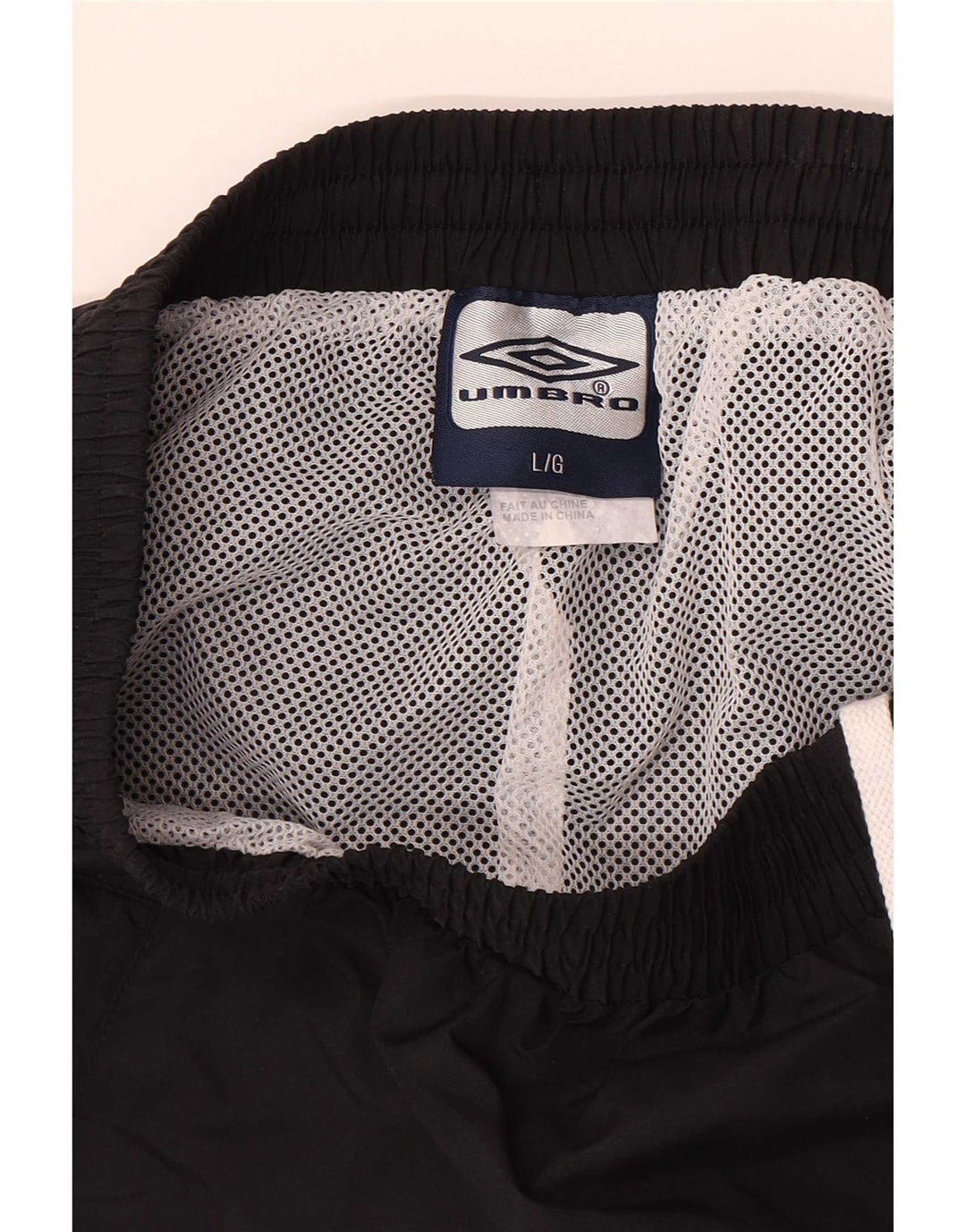 Pantaloni da tuta da uomo Umbro Large in poliestere nero