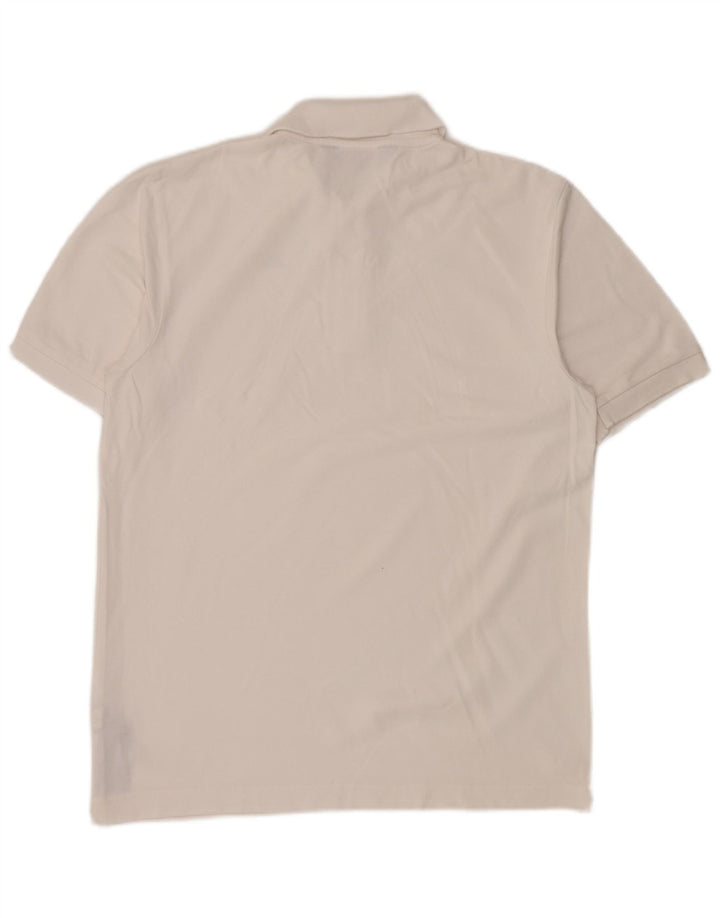 Polo Kappa Uomo Large Bianca In Cotone