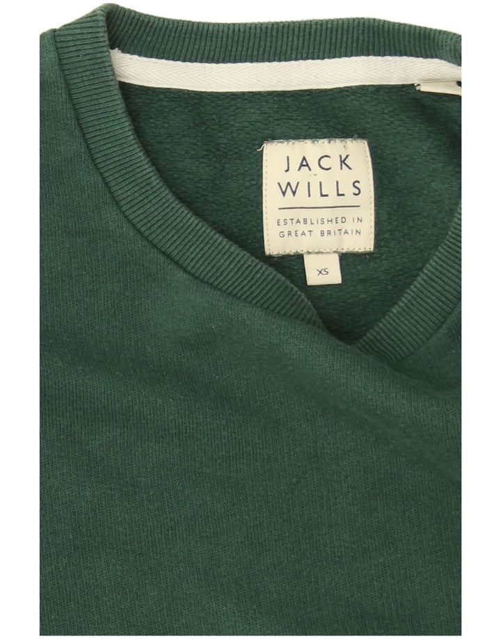 Felpa grafica da uomo Jack Wills Jumper XS cotone verde