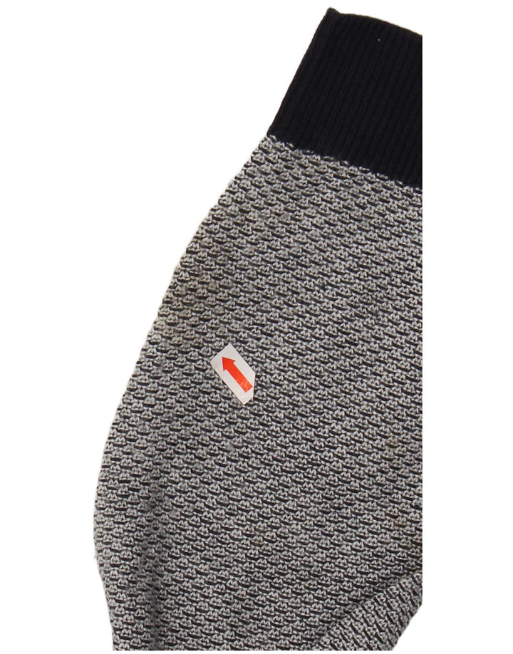 JACK & JONES Maglione maglione girocollo da uomo grande in acrilico grigio