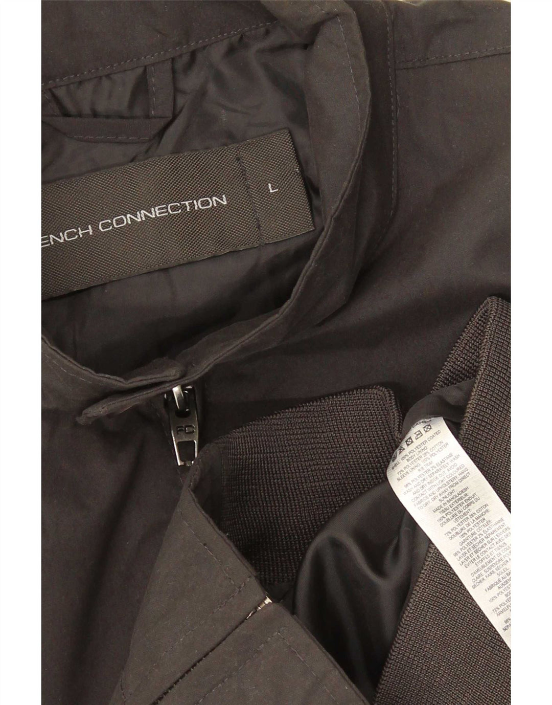 Giubbotto bomber da uomo French Connection UK 40 grande poliestere grigio