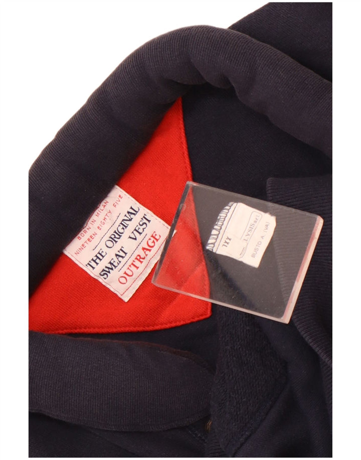 Giacca sportiva senza maniche da uomo Outrage 2XL in cotone blu navy