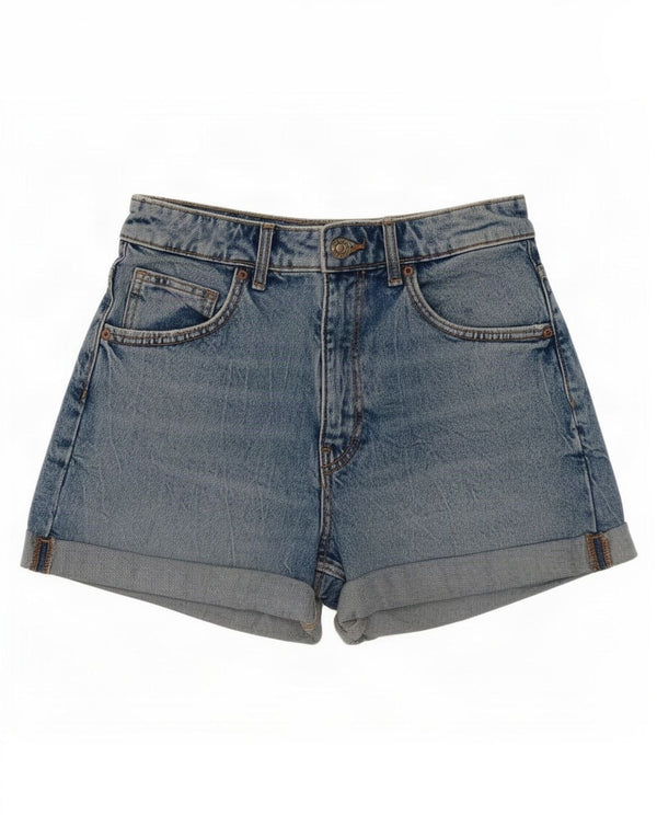 Pantaloncini di jeans da donna Zara EU 36 XS W26 cotone blu