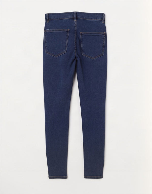 Jeans skinny effetto consumato Joni da donna Topshop W30 L27 cotone blu