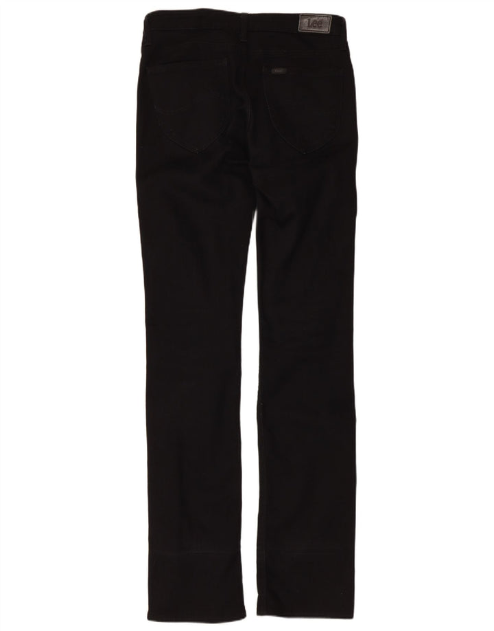 Jeans dritti slim Marlin da donna Lee W30 L35 cotone nero