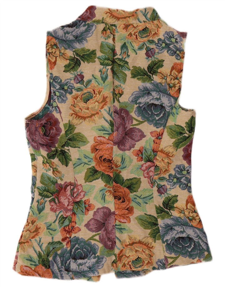 Gilet da donna SHEIN UK 10 Piccolo poliestere floreale multicolore