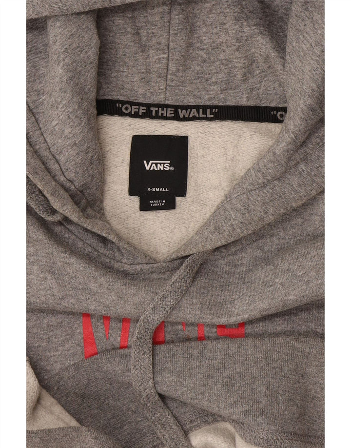 Felpa con cappuccio grafica da uomo Vans XS grigia