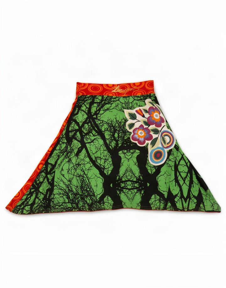 Desigual Gonna a trapezio da donna con motivo astratto medio W26 multicolore