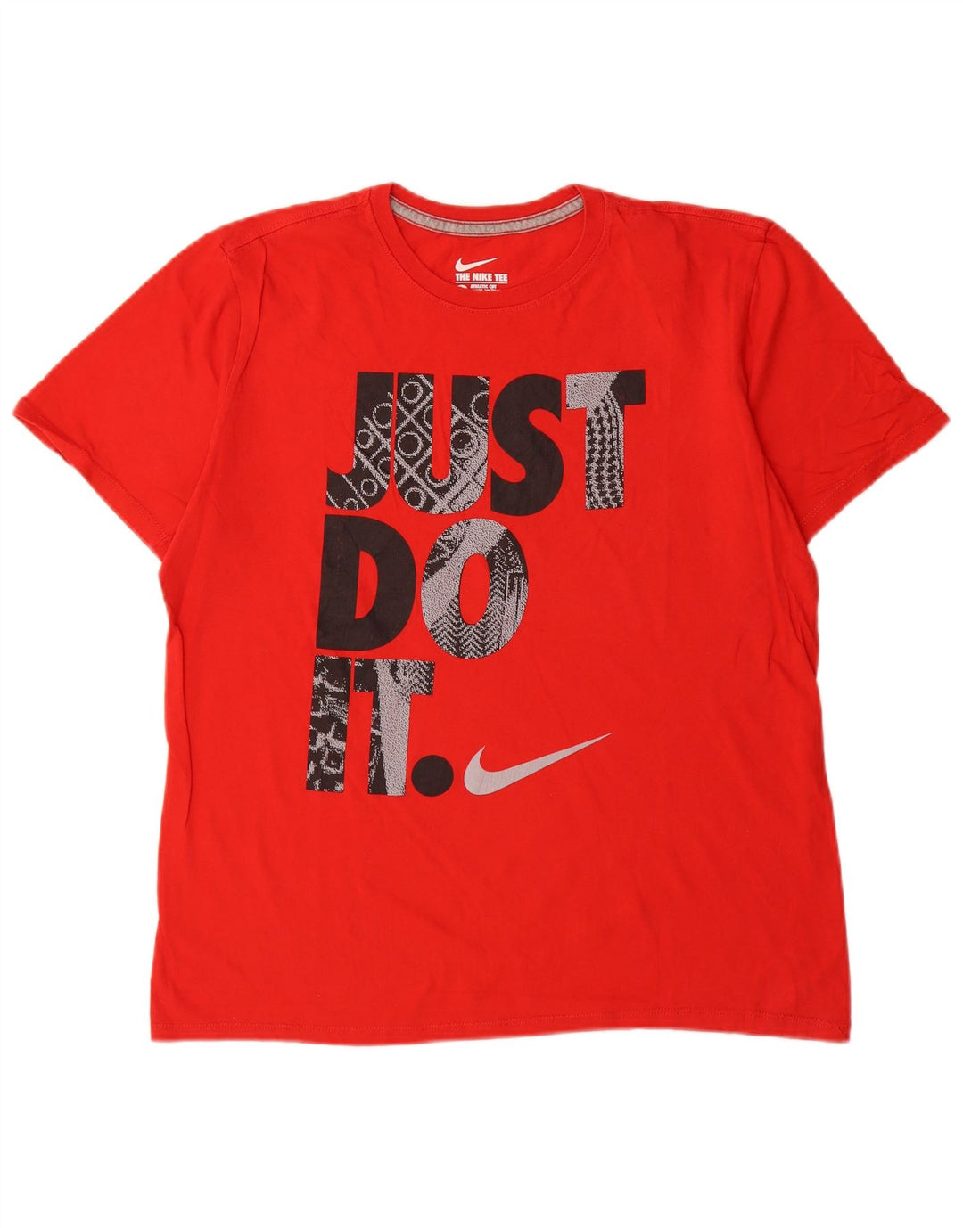 T-shirt grafica Nike da uomo con taglio atletico, grande, in cotone rosso