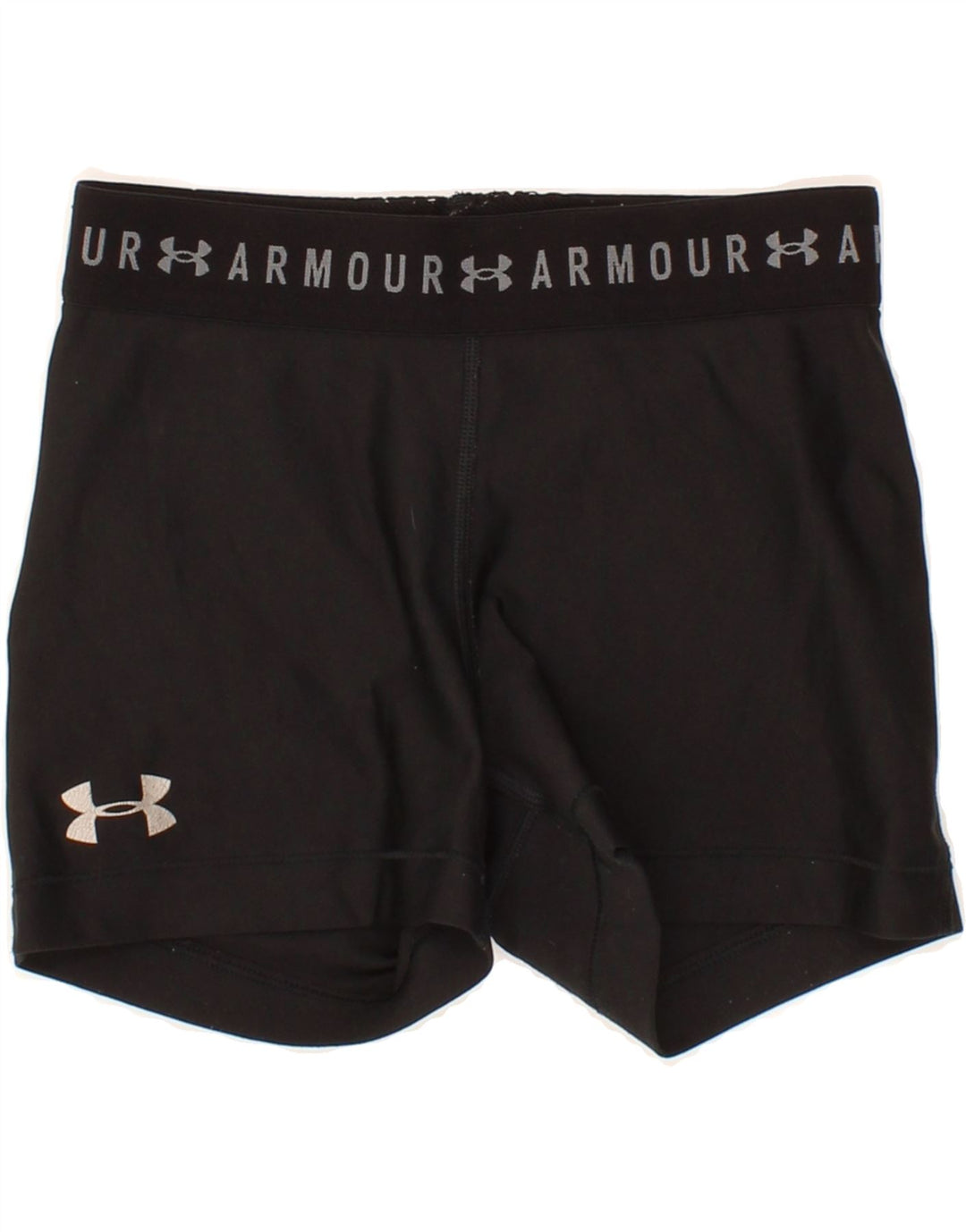 UNDER ARMOUR Womens Graphic Sport Shorts UK 4 XS  Black Polyester Vintage Under Armour and Second-Hand Under Armour from Messina Hembry 