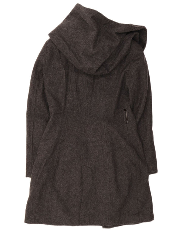 Cappotto con cappuccio da donna Zara UK 10 piccolo in lana nera