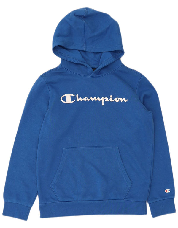 Maglione con cappuccio grafico da ragazzo Champion 11-12 anni grande blu