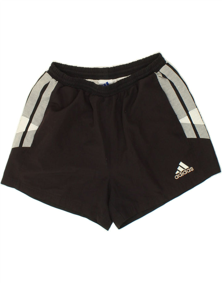 Pantaloncini sportivi da uomo ADIDAS grandi neri in poliestere